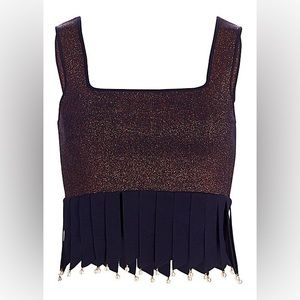 Staud Pearl Fringe Hem Shirt